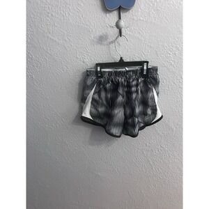 Nike‎ Girls Black White  Running Shorts Size Medium